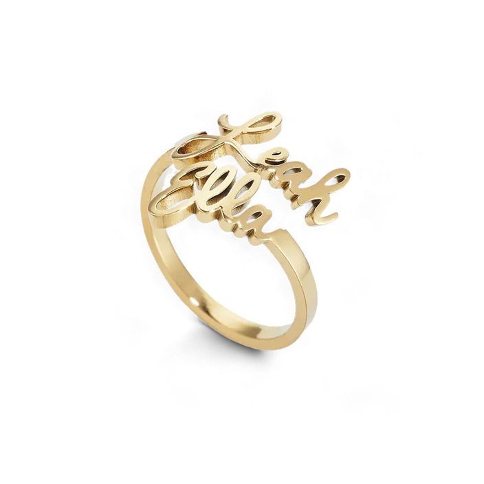 Anillo con dos nombres • Anillo con dos nombres • Regalo para el mejor amigo