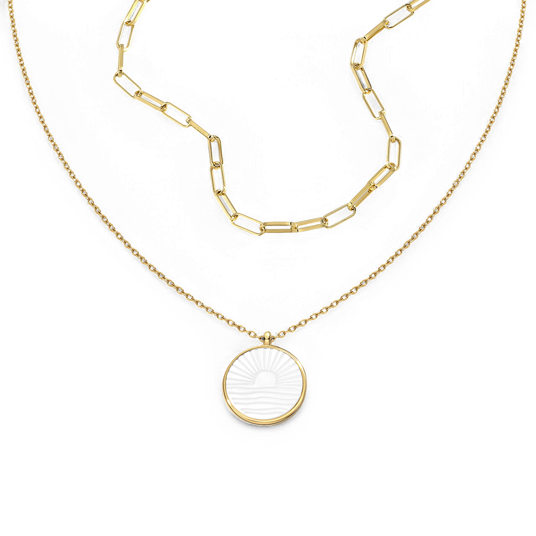 Mint Paperclip Sunrise Layering Set