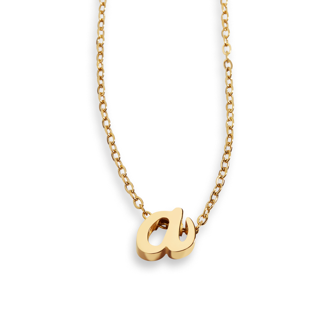 Collar de escritura con inicial diminuta