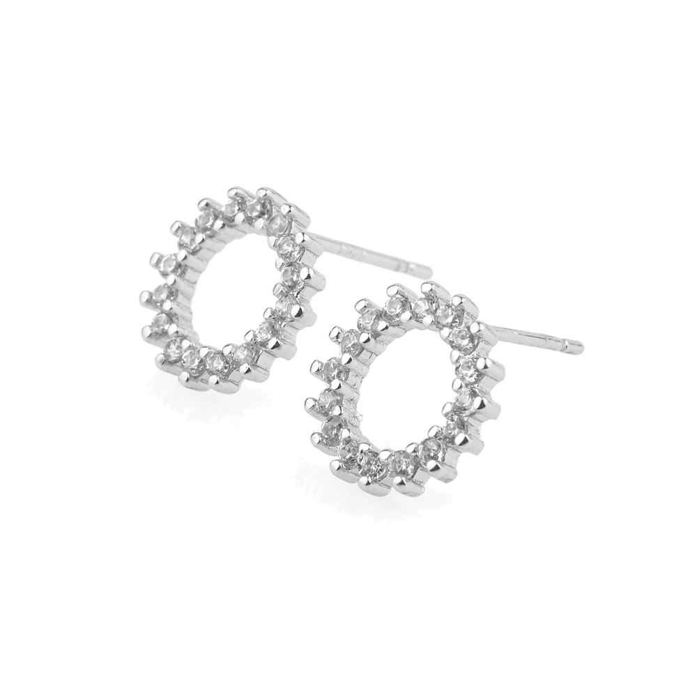 Sunburst Earrings - 925 Sterling Silver