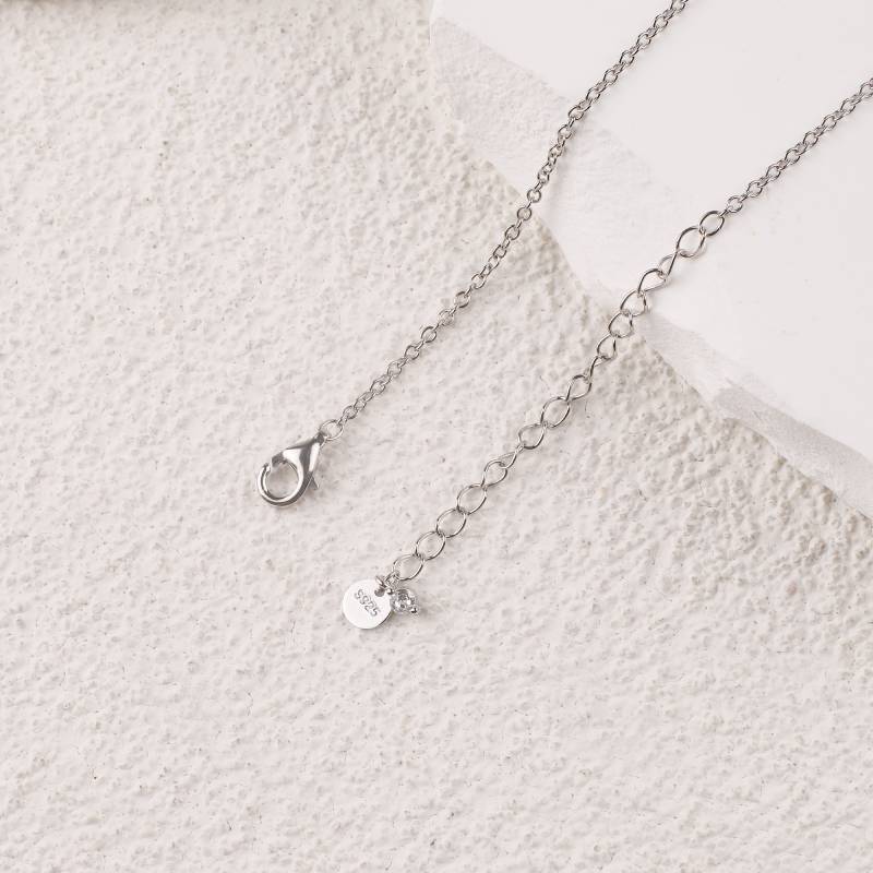 Crescent Moonstone Pendant Necklace - Default Title