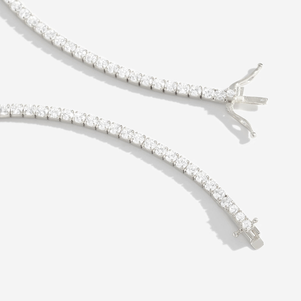 Collar de tenis de 3 mm - Silver / 20"