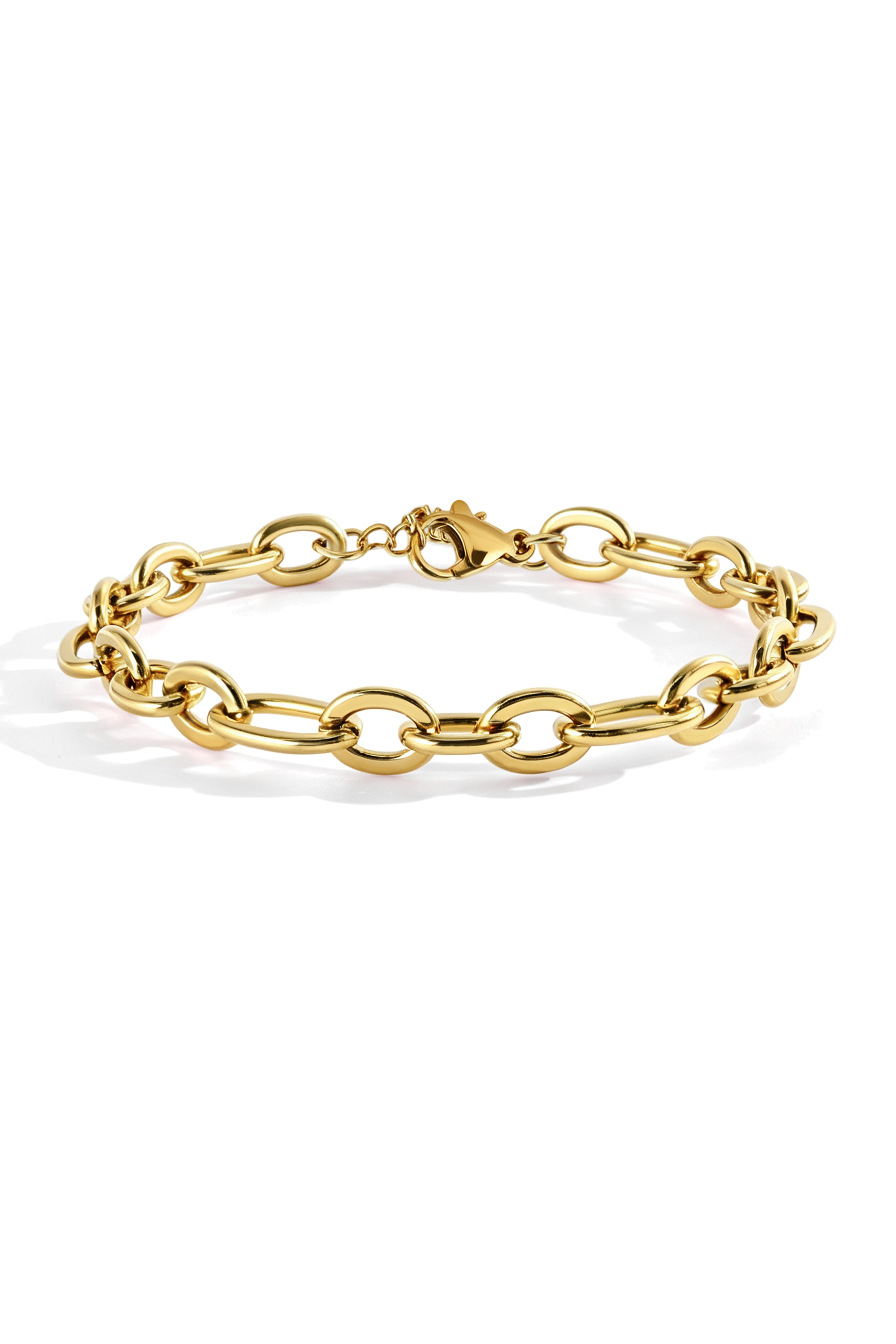 Bold Linked Paperclip Bracelet