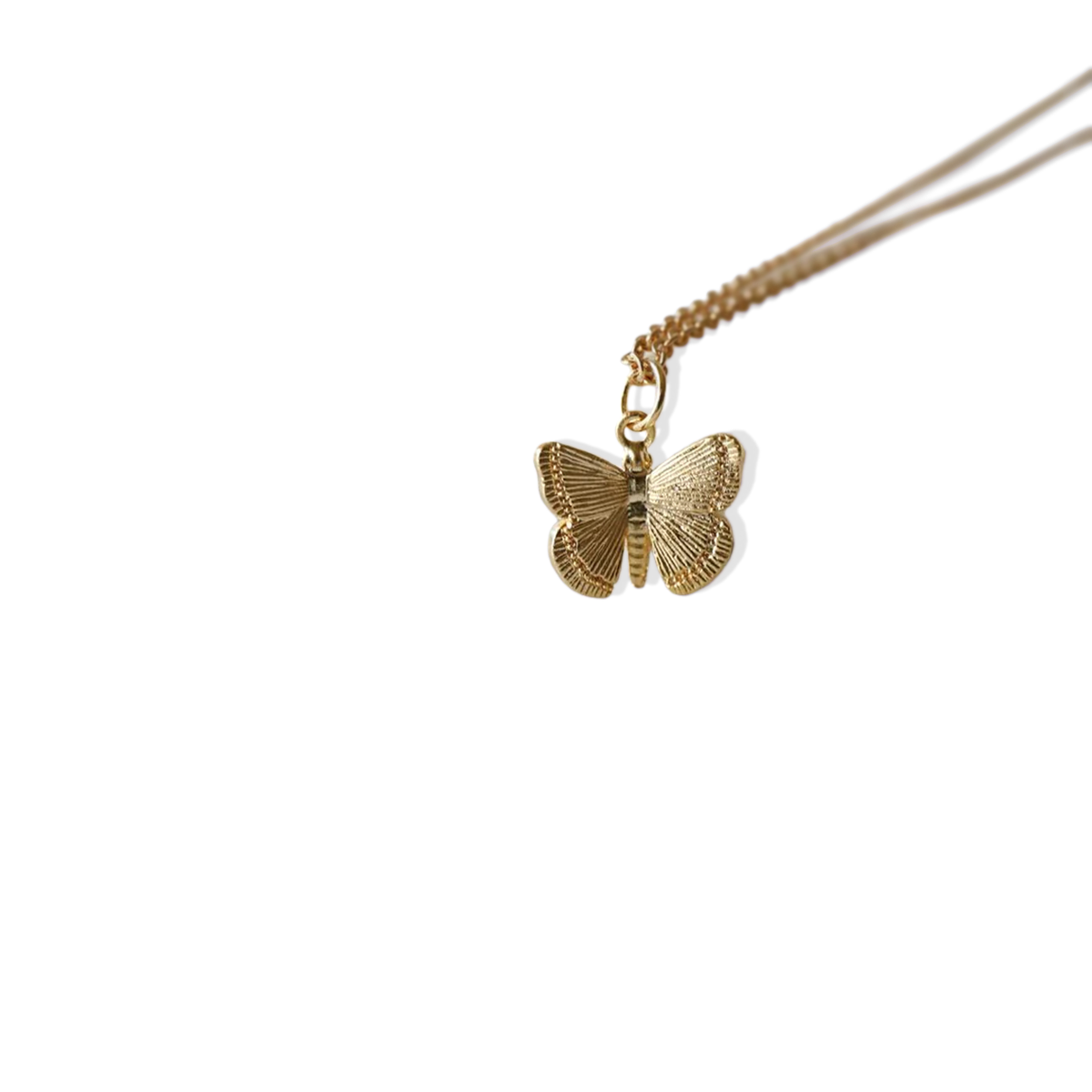 Collar con colgante de mariposa