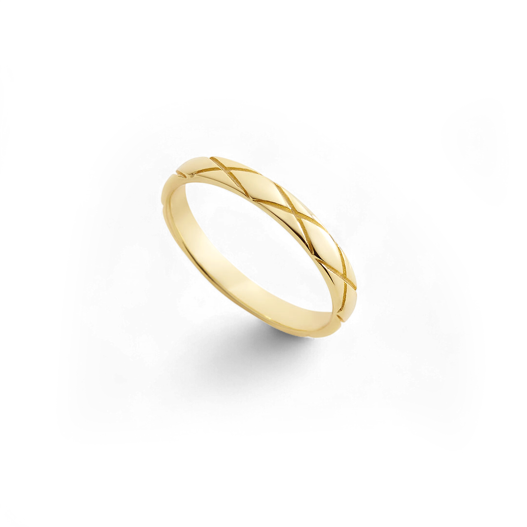 Classic Hatch Ring – Mint & Lily