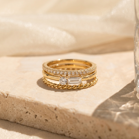 Classic Ring Stack - Gold / 7