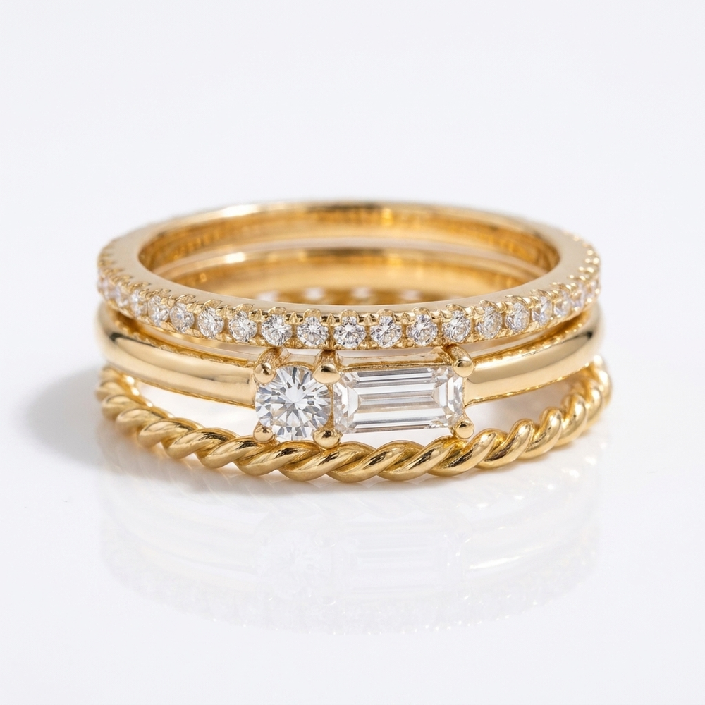 Classic Ring Stack - Gold / 7