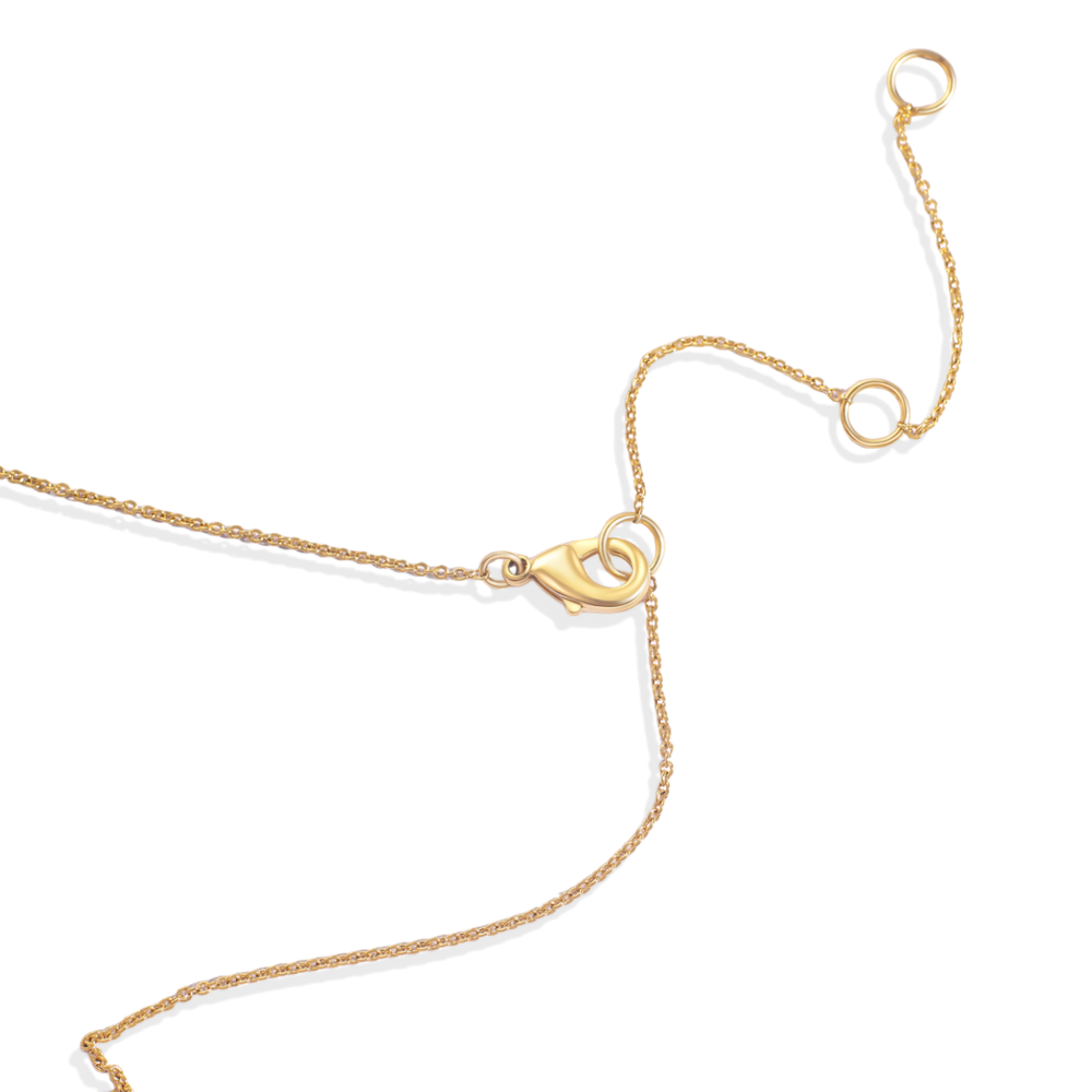 Dainty Bubble Heart Necklace - 18k Gold Plated