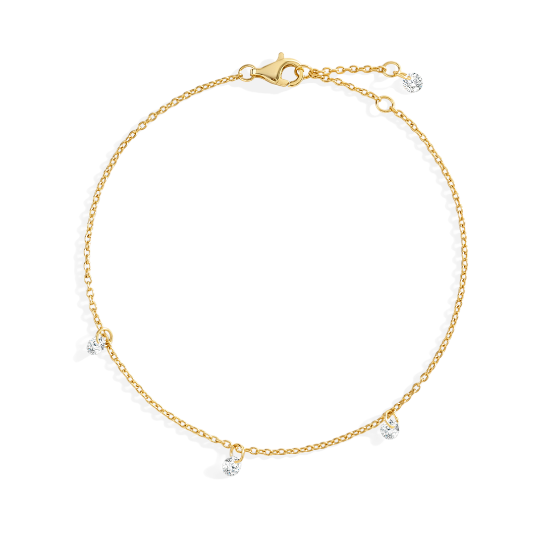 Dainty Diamond Station Bracelet
