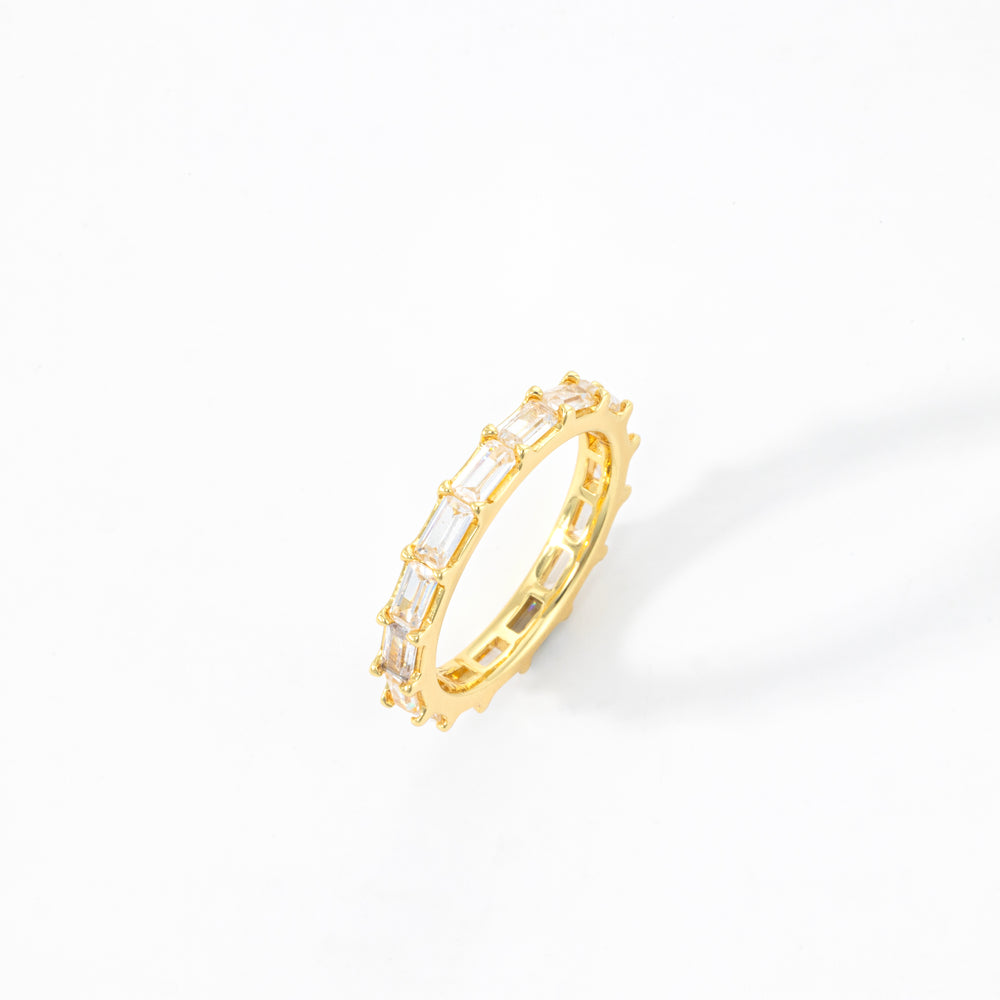 Emerald Eternity Band - Gold / 5