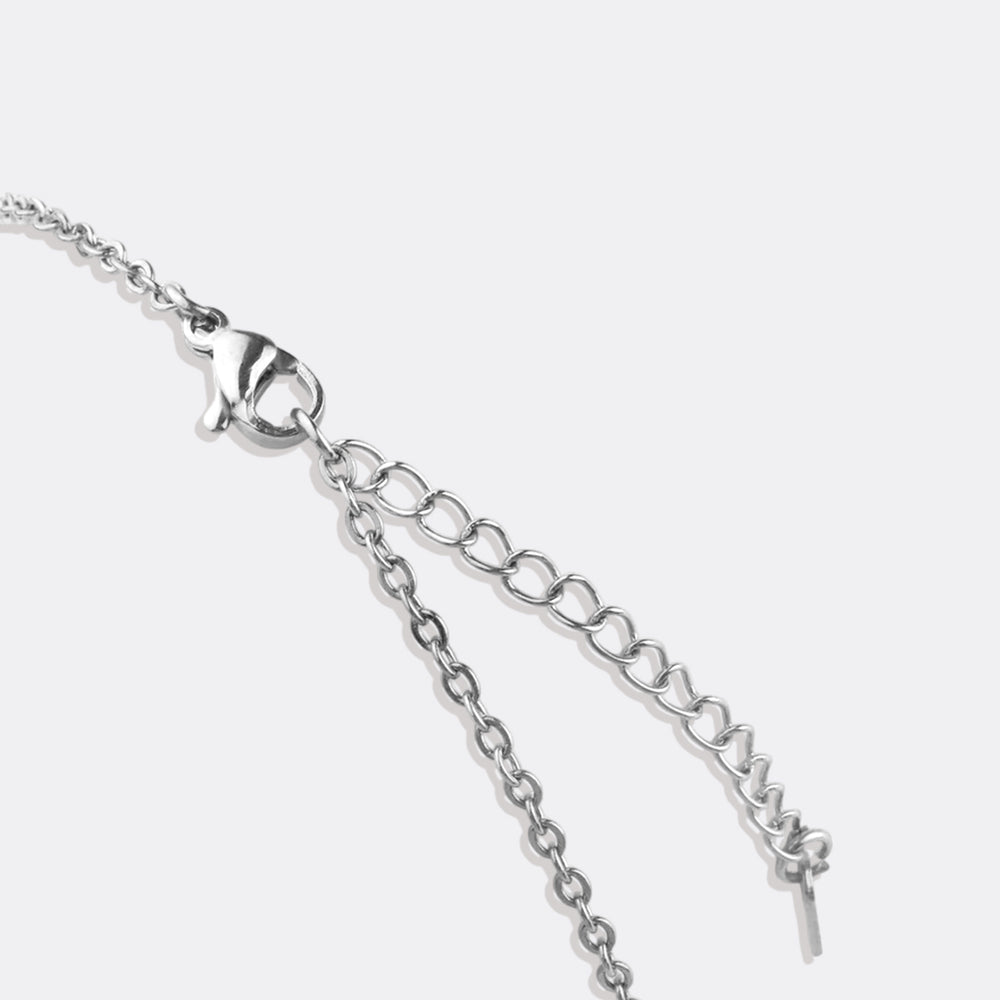 Collar con tres nombres de hadas - Silver / 4 / 16" + 2"