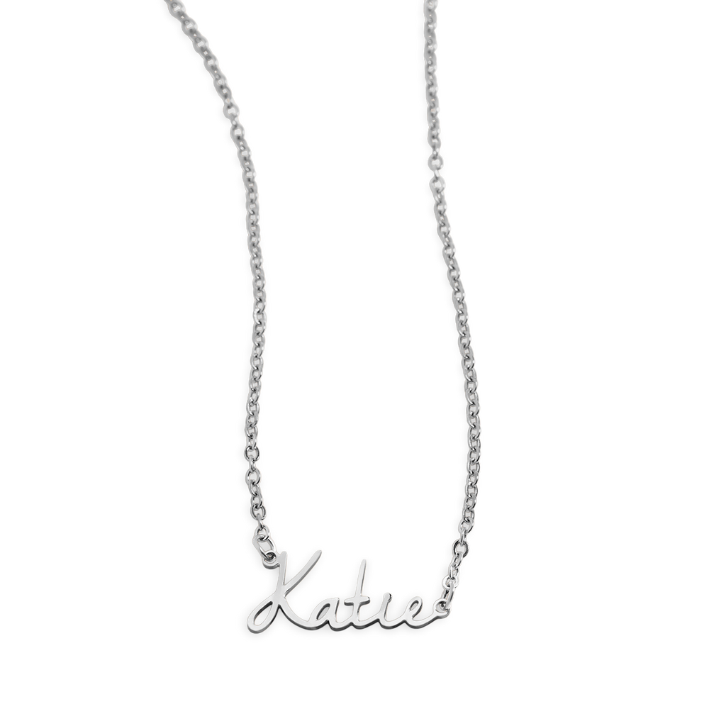 Collar con nombre de hada  - Cable / 925 Sterling Silver / 20" + 2"