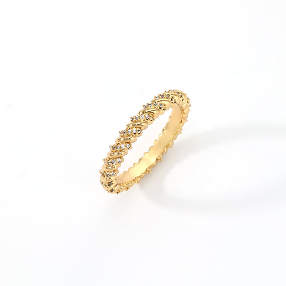 Golden Helix Ring - Gold / 5