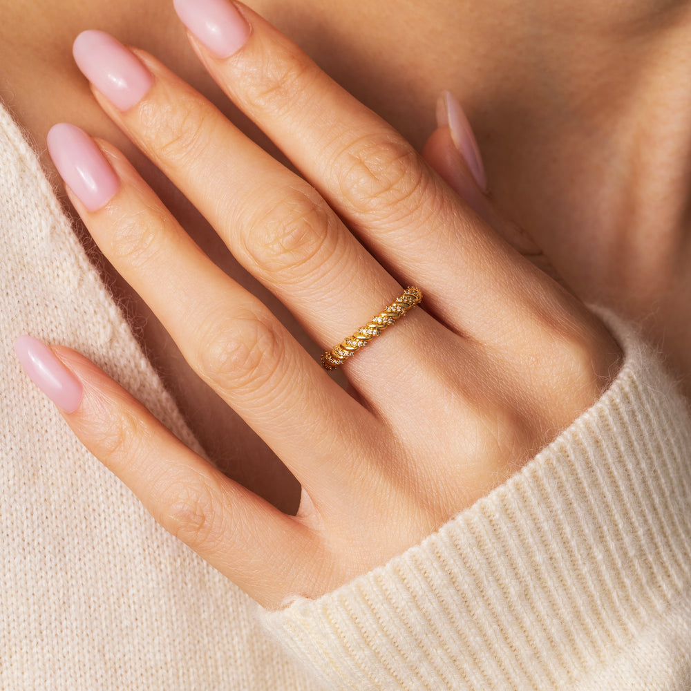 Golden Helix Ring - Gold / 5
