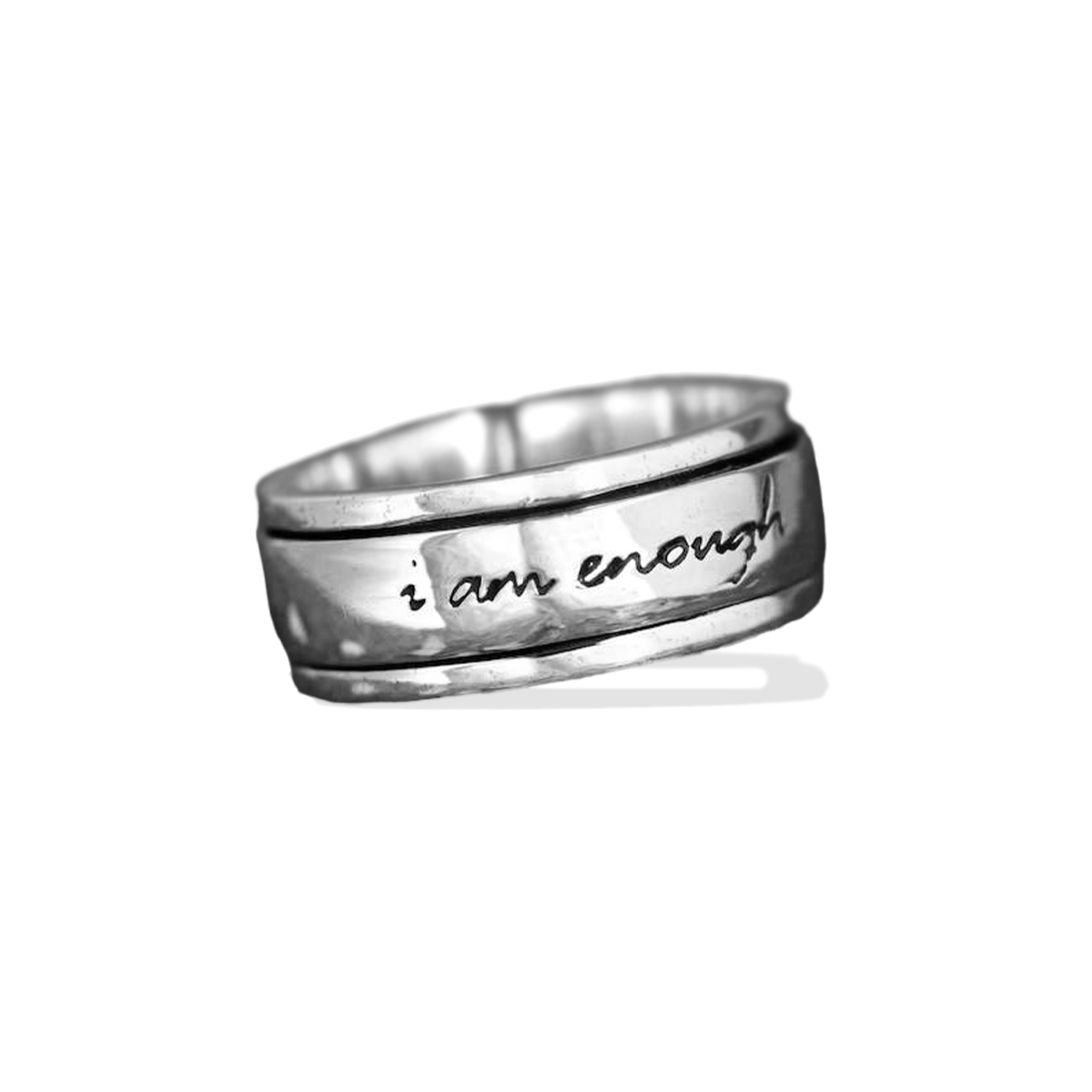 I am Enough Spinning Fidget Ring