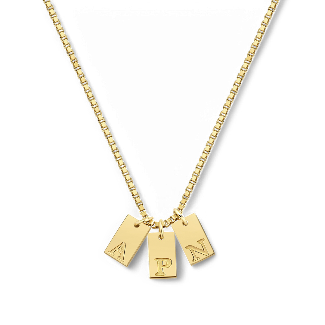 Initial Tag Necklace