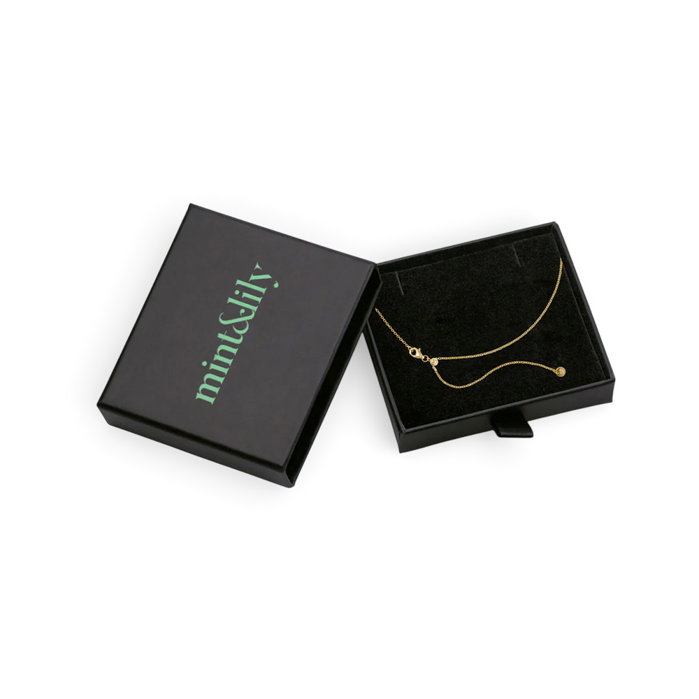 Collar ajustable italiano de plata esterlina Milano  - Chapado en oro de 18 quilates.