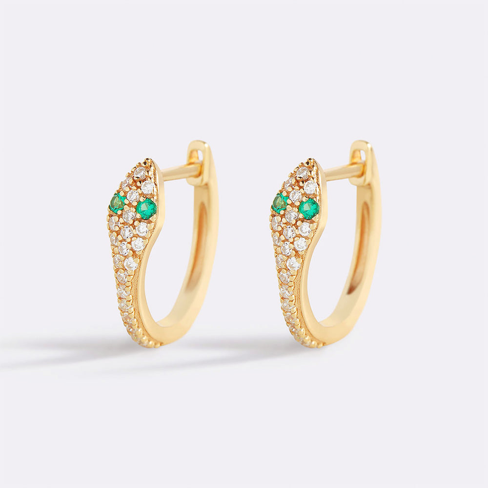 Snake Huggie Earrings - Default Title