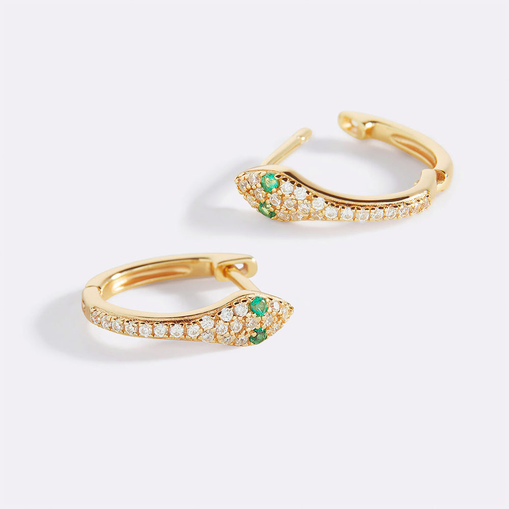 Snake Huggie Earrings - Default Title