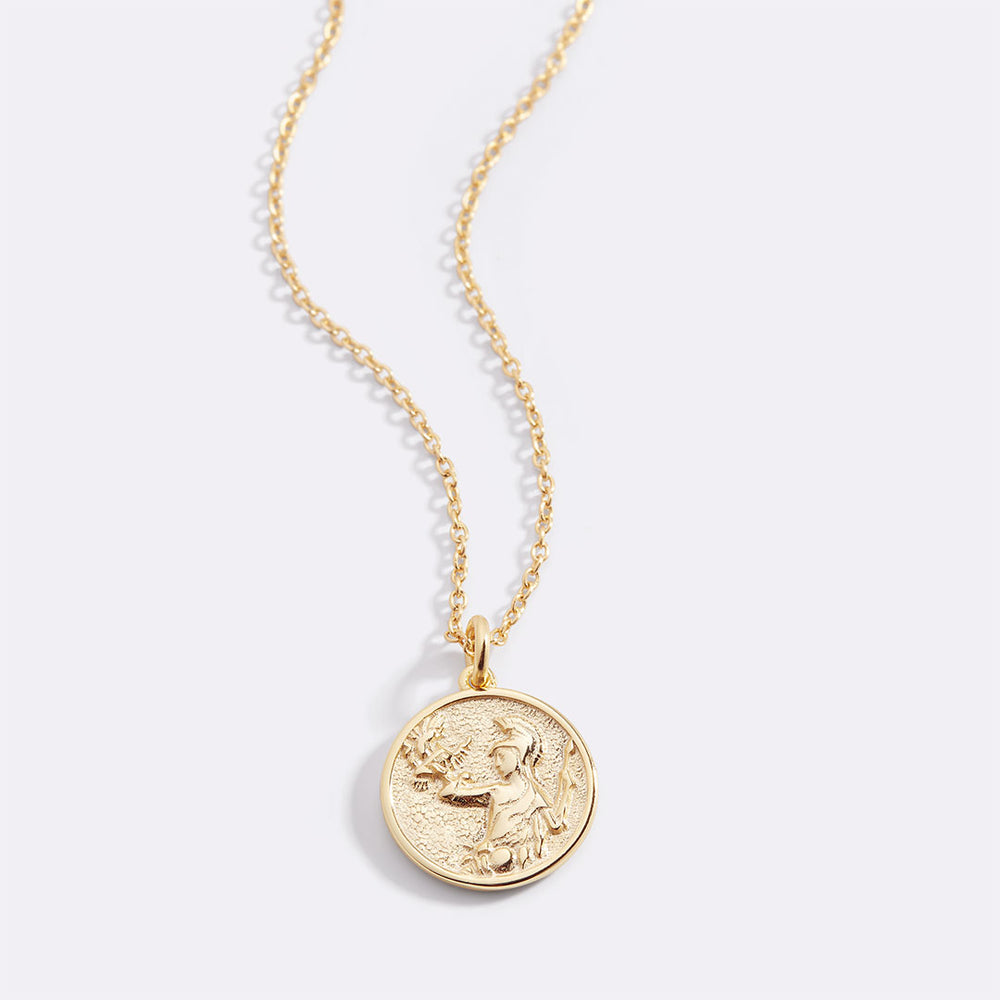 Greek Goddess Pendant Necklace - Athena