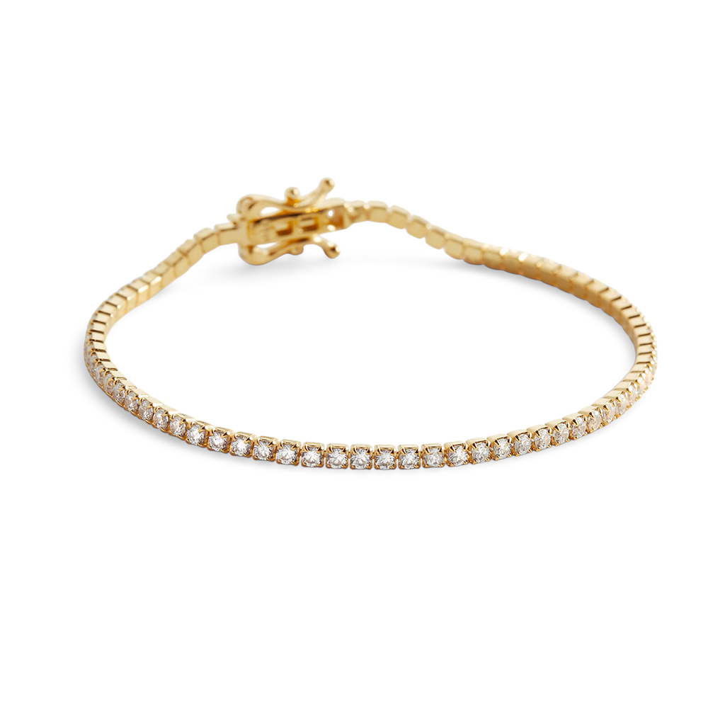 Classic Tennis Bracelet - 18k Gold Plated