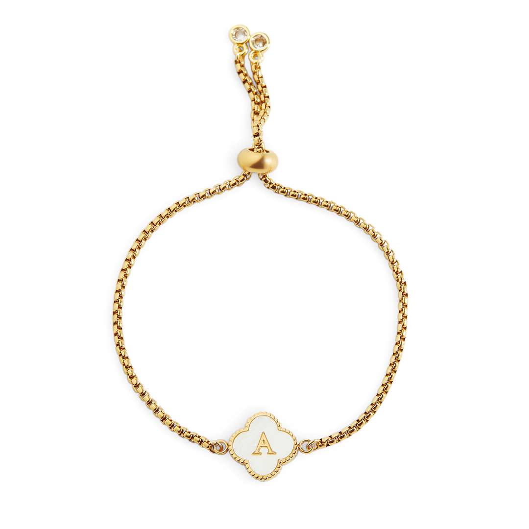 Clover Custom Name Bracelet