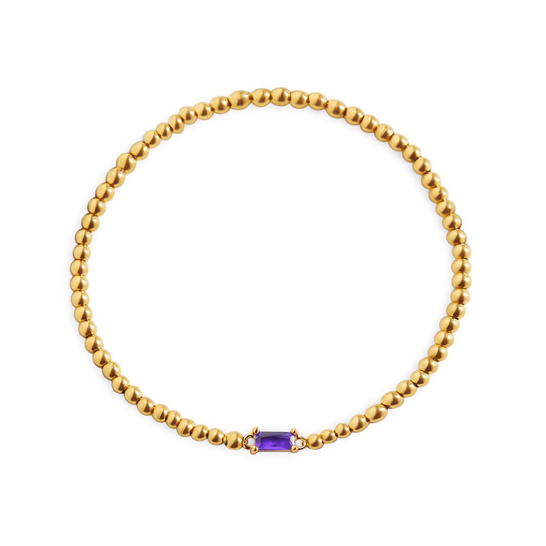 Beaded Birthstone Bracelet