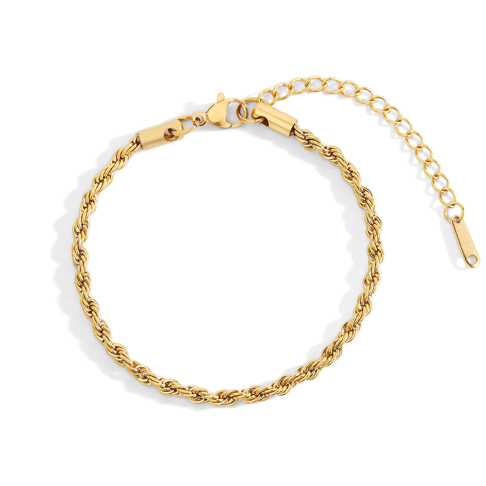Essential Rope Chain Bracelet - Gold / 6" + 2"