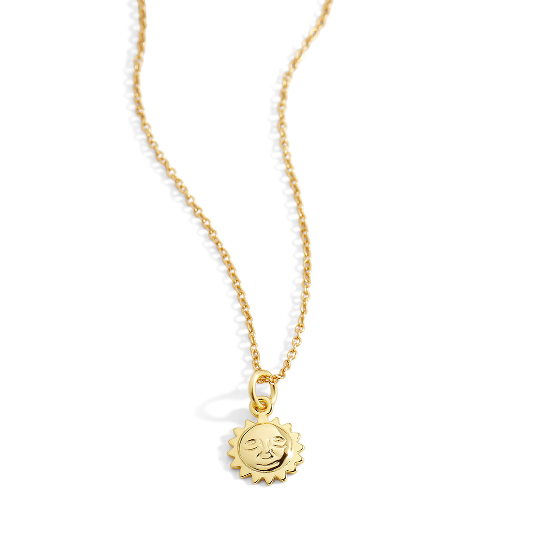 Sun Charm Pendant Necklace