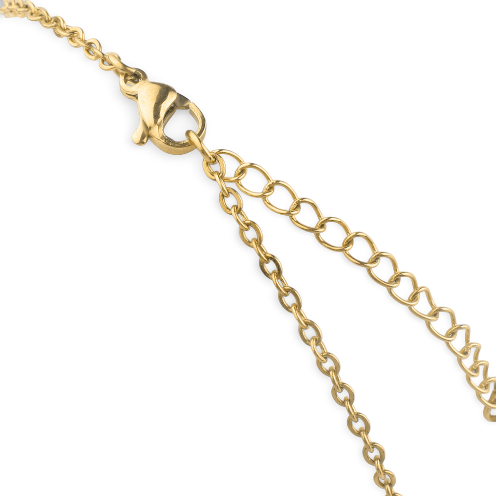 Collar con tres nombres de hadas - 18k Gold Plated / 1 / 16" + 2"