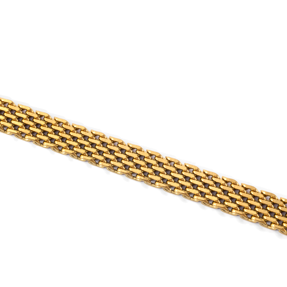 Panther Link Chain Bracelet - Gold / 6.5" + 2"