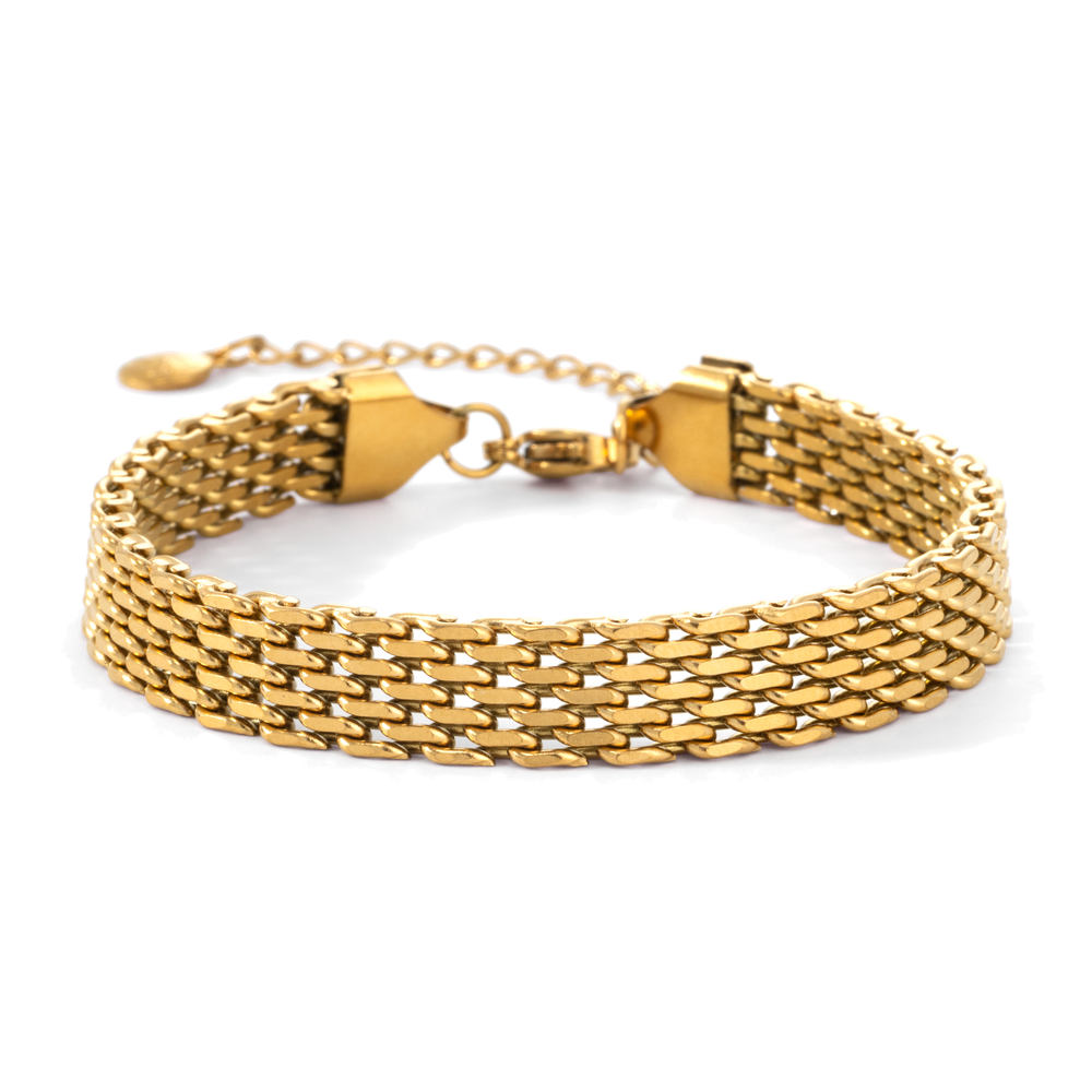 Panther Link Chain Bracelet - Gold / 6.5" + 2"