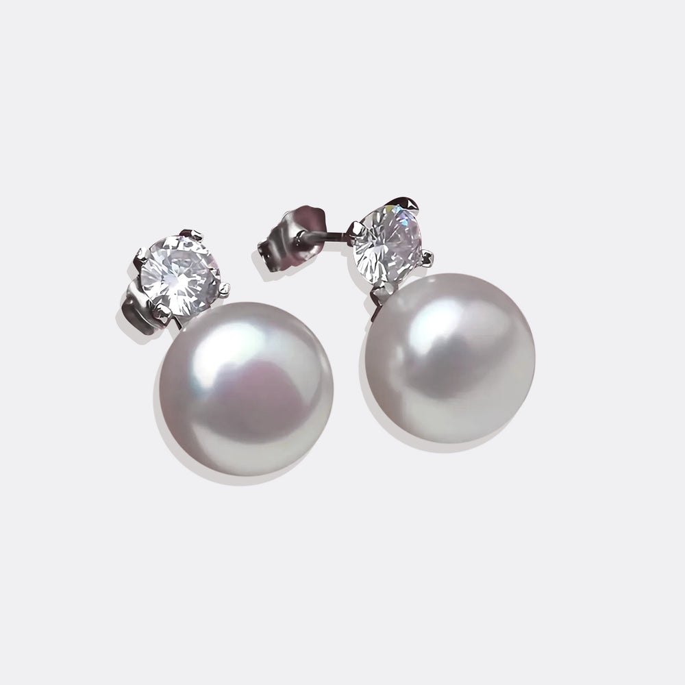 Pearl Stud Earrings - Default Title