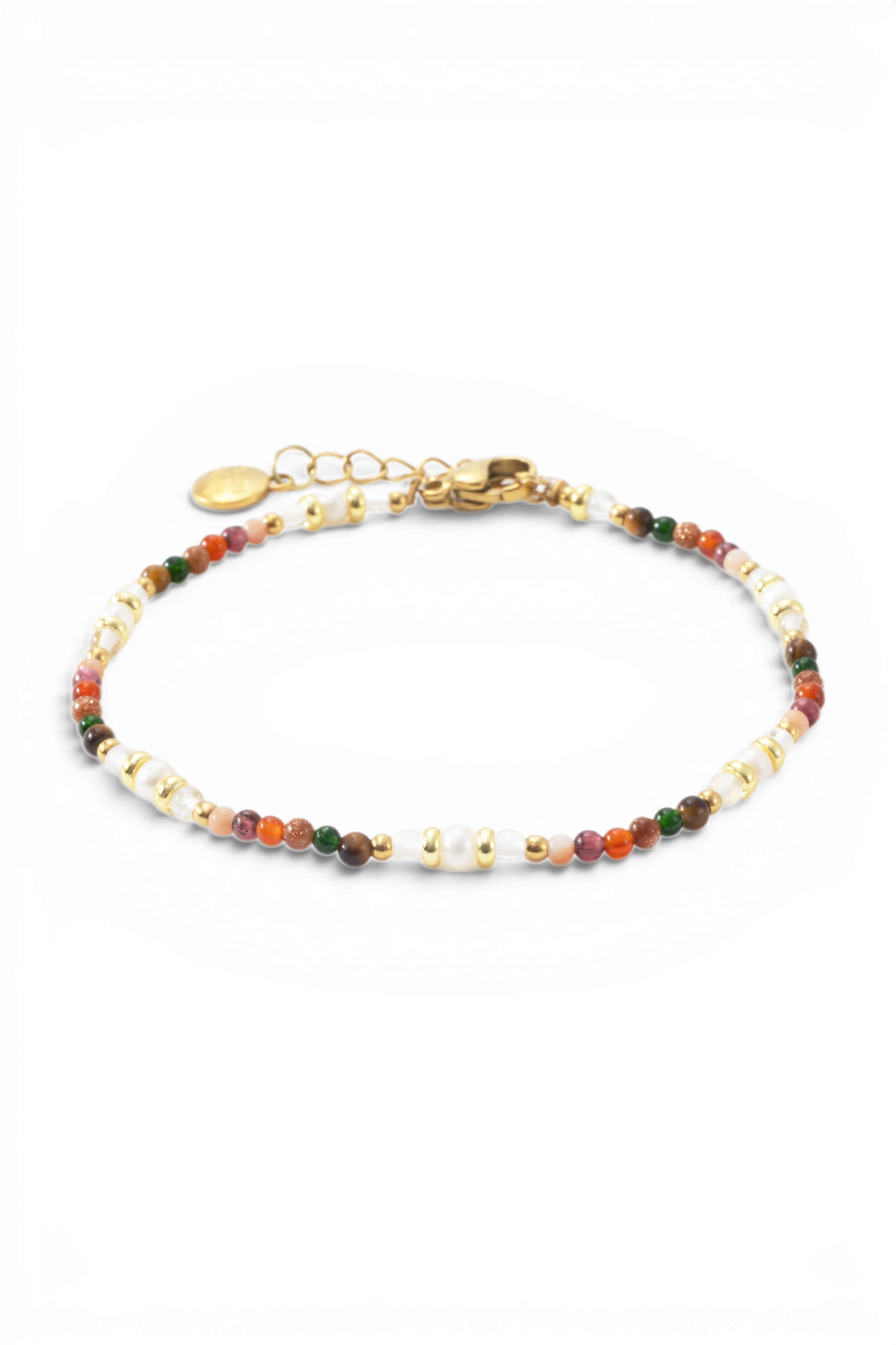 Rainbow Tourmaline Minimalist Bracelet