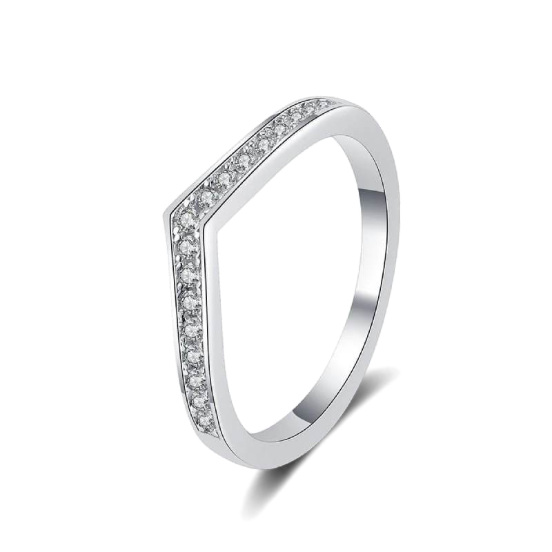 Moissanite Peak Ring