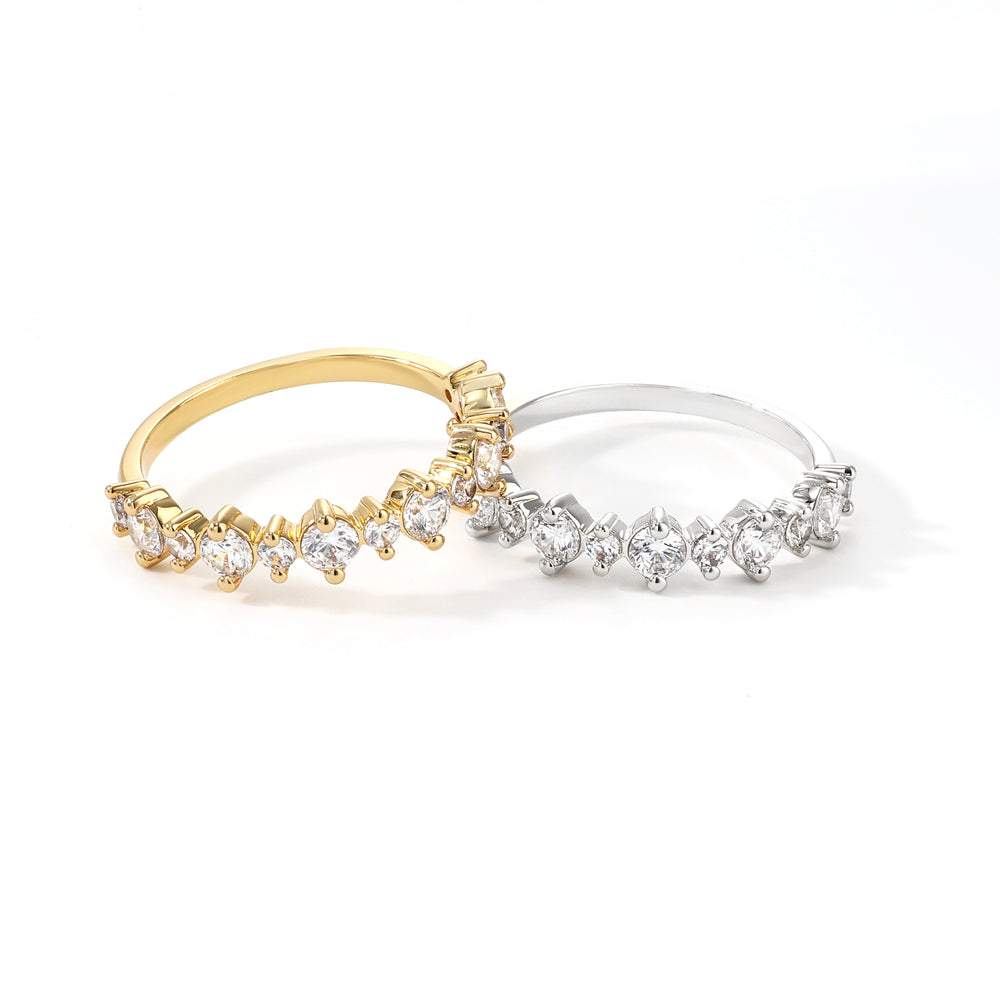 Scattered Sparkle Ring - Gold / 7