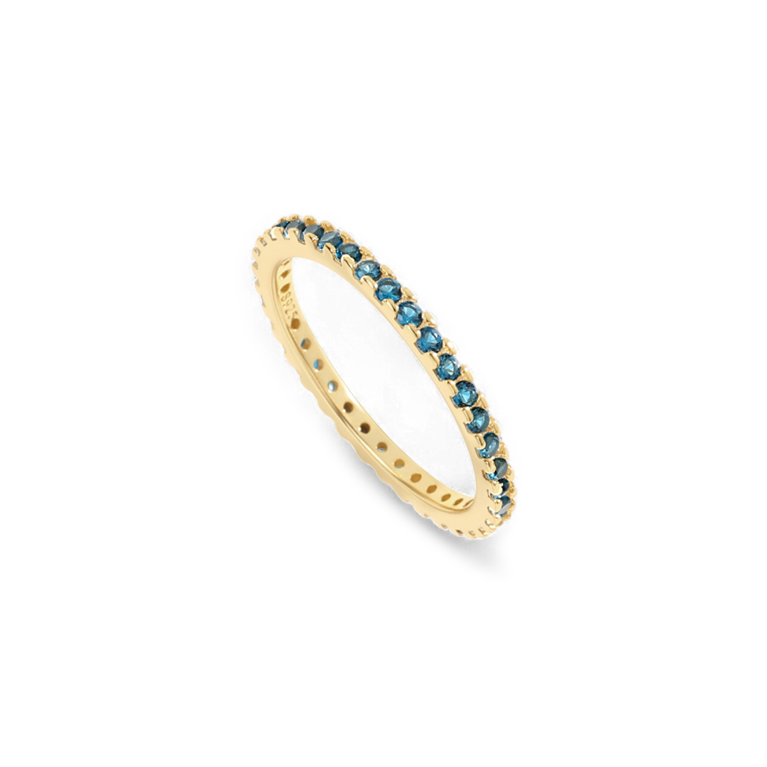 September Birthstone Eternity Stacking Ring