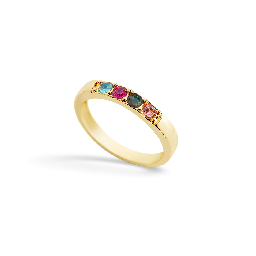 Stackable Birthstones Band Ring