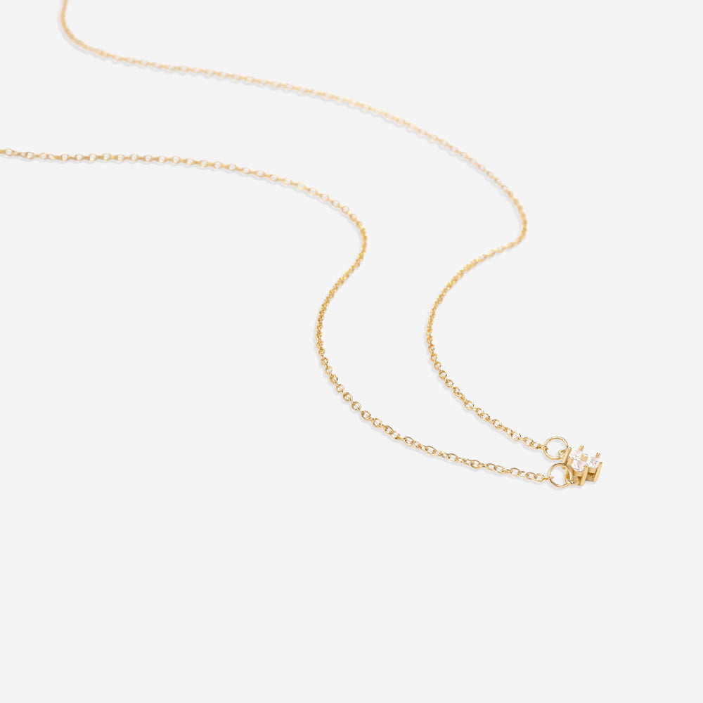 Trinity Diamond Pendant Necklace - Default Title