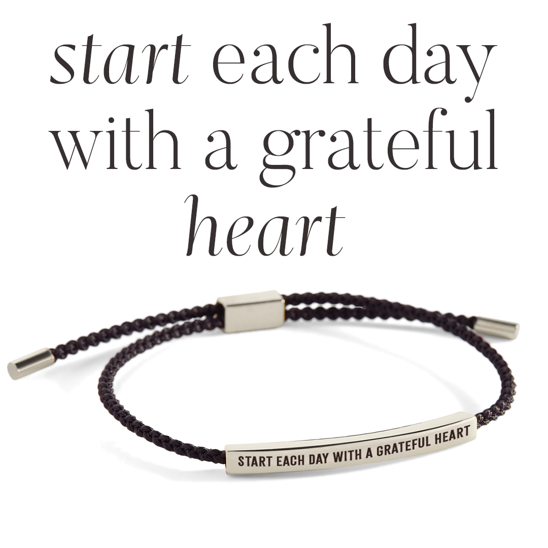 Start Each Day With A Greatful Heart Inspire Bracelet
