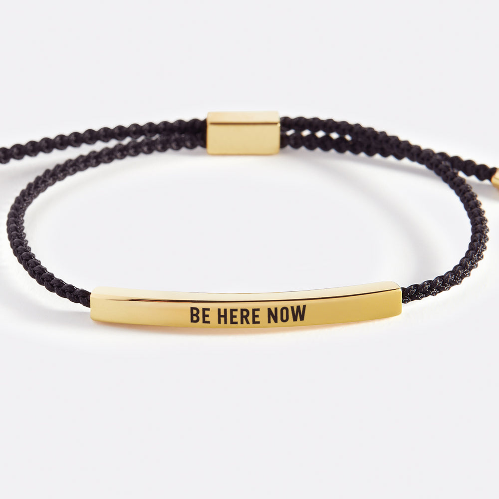 Be Here Now Inspire Bracelet - Gold / Lemon Yellow / Standard