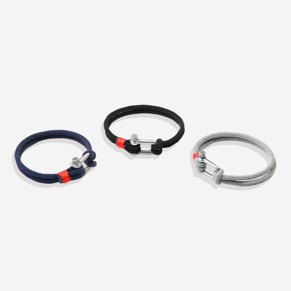 Anchor Rope Bracelet - Black