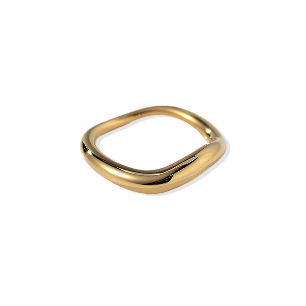 Sculptural Wavelength Ring - 8
