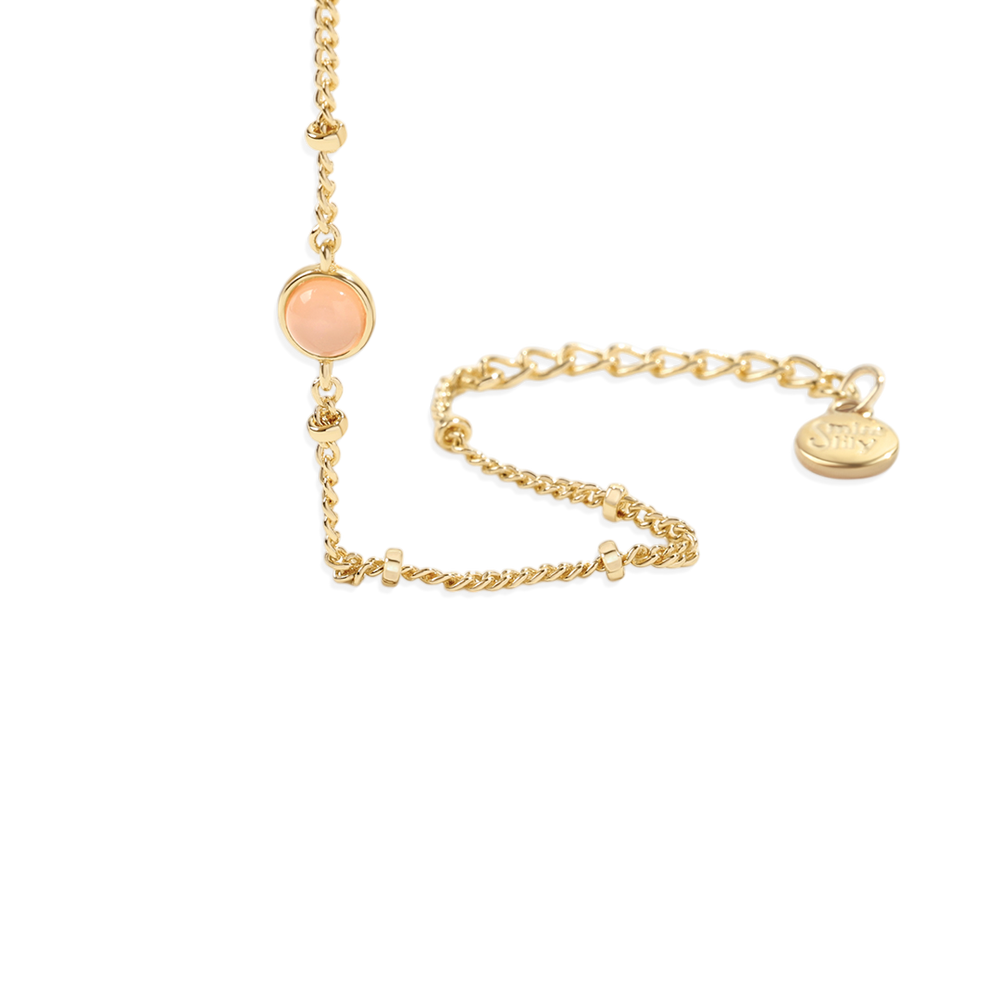 Rose Quartz Gemstone Bracelet - Default Title