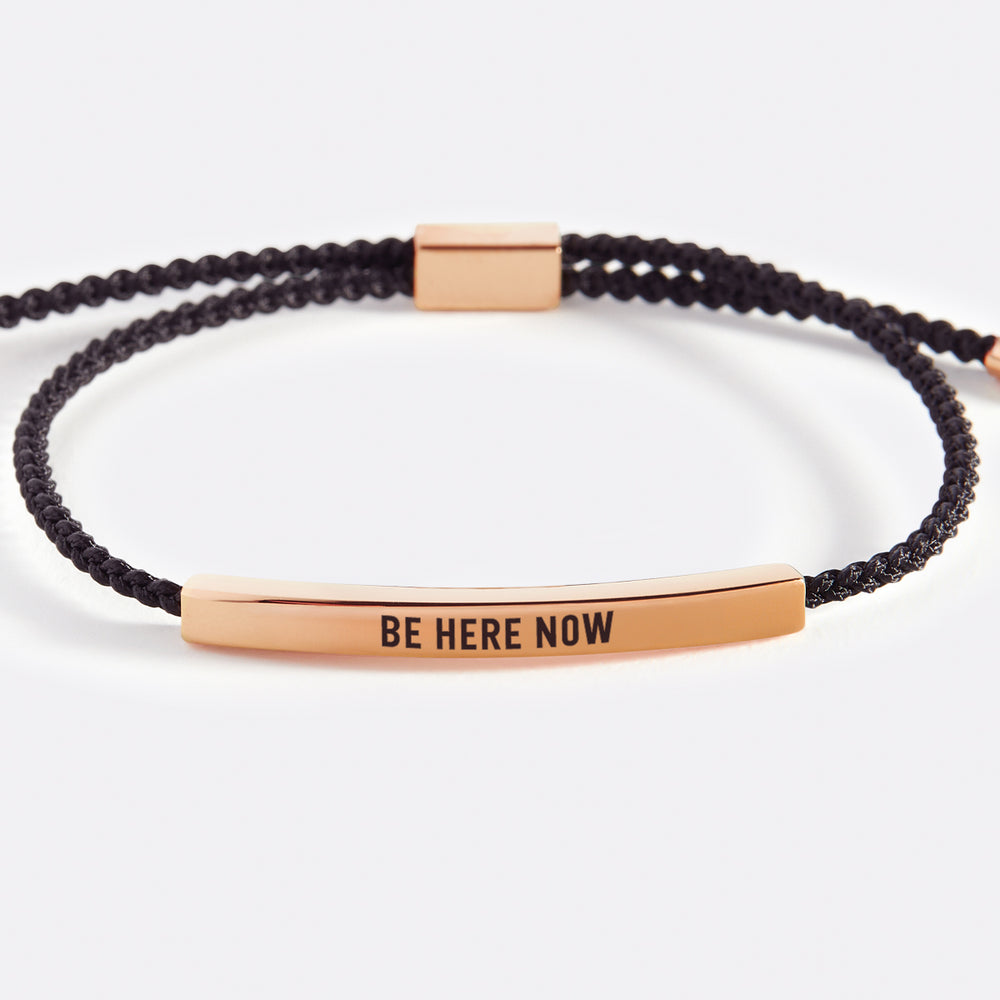 Be Here Now Inspire Bracelet - 18k Rose Gold Plated / Royal Blue / Standard