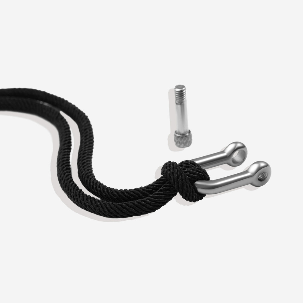 Anchor Rope Bracelet - Black