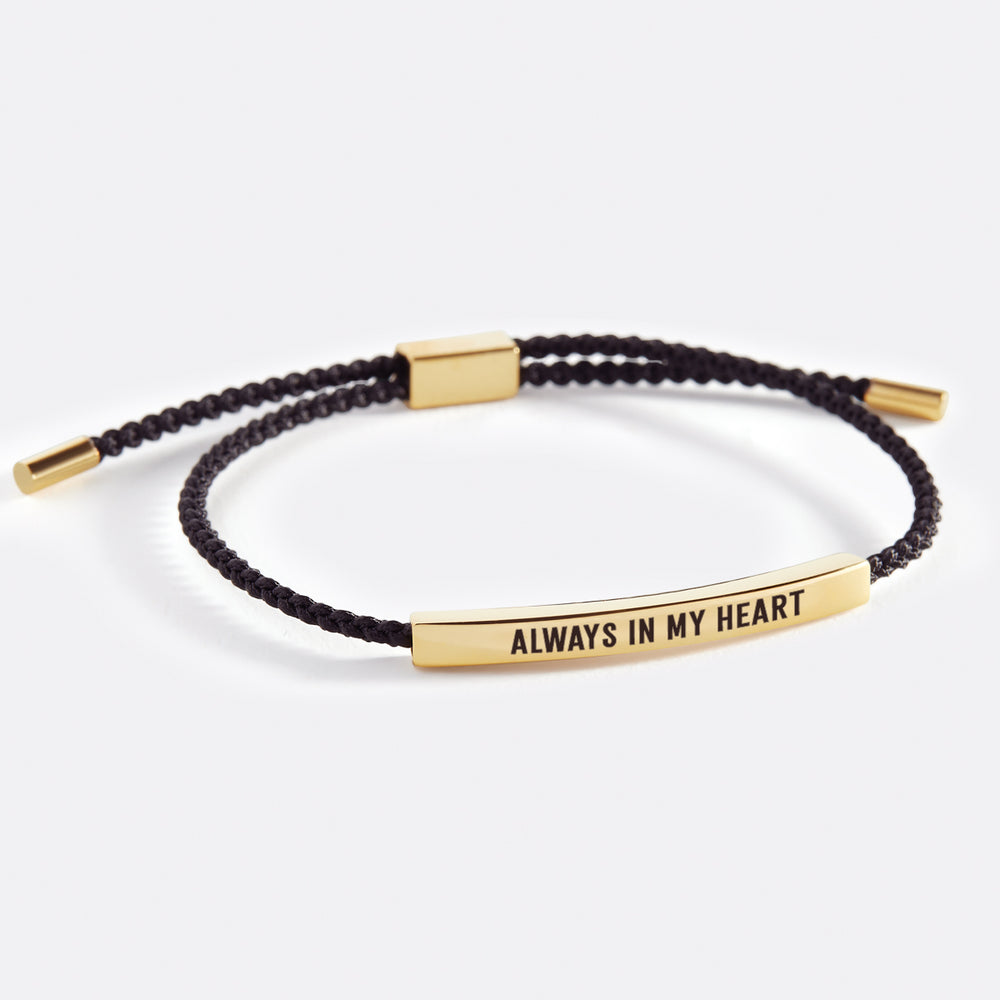 Always In My Heart Inspire Bracelet - Gold / Midnight Black / Standard