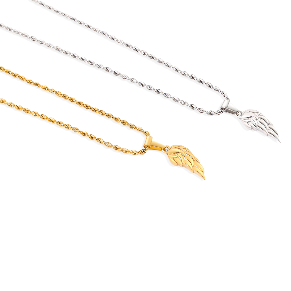 The Wing Pendant Necklace - Gold / Charm Only