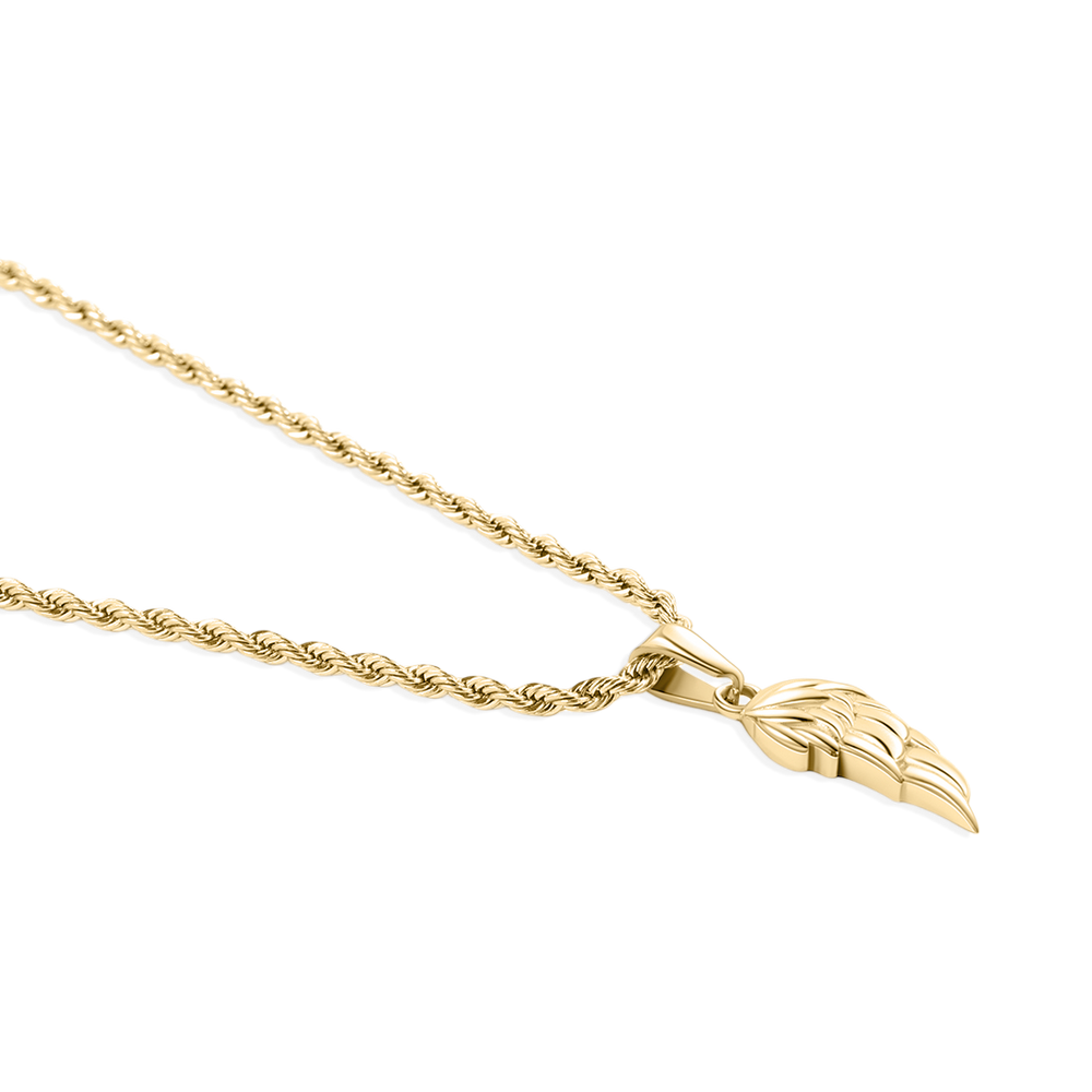 The Wing Pendant Necklace - Gold / Charm Only