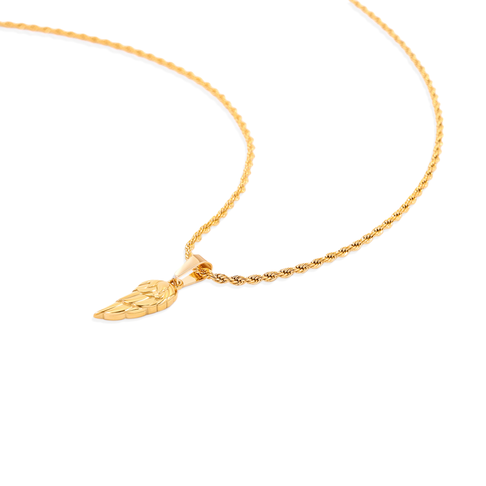 The Wing Pendant Necklace - Gold / Charm Only